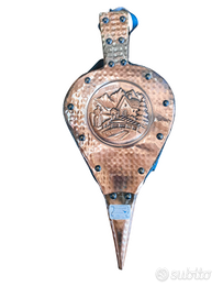 Soffietto per camino in legno e rame