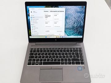 HP ZBook 14u – 32GB RAM – SSD 256GB – i5 – Wi11Pro