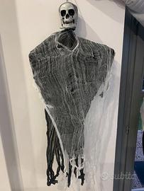 Scheletro con Teschio Addobbo Halloween 90 cm
