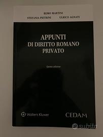Libro Appunti di Diritto Romano Privato