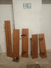 Mensole in legno noce
