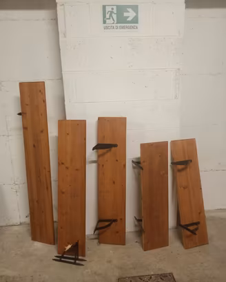 Mensole in legno noce