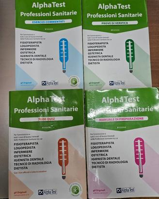 4 Libri Alpha test professioni sanitarie