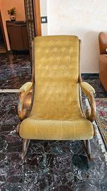 Poltrona a dondolo capitonne'