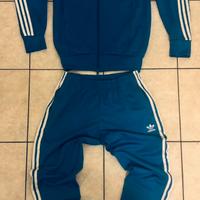 tuta adidas azzurra