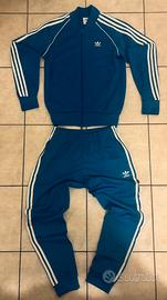 tuta adidas azzurra