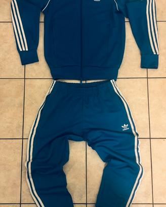 tuta adidas azzurra