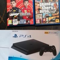 PS4 + 2 JOESTICK ORIGINALI + GTA 5 - F1