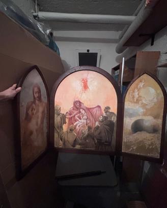 Trittico a tema religioso