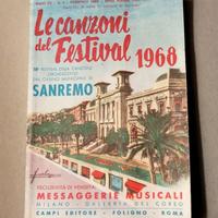 Libretto 'Le Canzoni del Festival' 1968