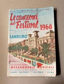 Libretto 'Le Canzoni del Festival' 1968