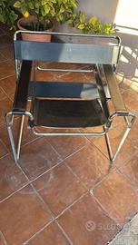 Sedia Wassilly in pelle