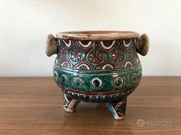 Vaso ceramica ELIO SCHIAVON caspeau anni 50
