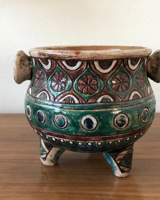 Vaso ceramica ELIO SCHIAVON caspeau anni 50