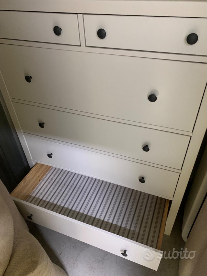 Cassettiera Hemnes Ikea (con pomelli bianchi) - Arredamento e Casalinghi In  vendita a Roma