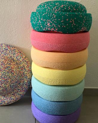 Set Stapelstein Rainbow Pastel (7 pezzi) + Balance