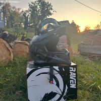 Casco RAVEN + mascherina COME NUOVO