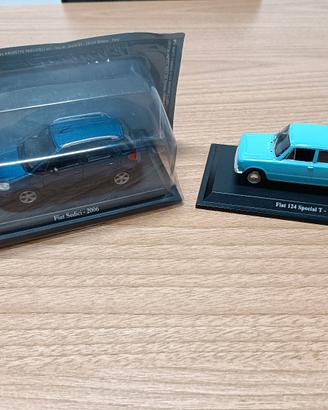 Fiat 124 SpecialT e Sedici Hachette scala 1/43