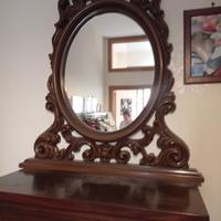 specchio cornice legno puro tolgo x cambio arredo