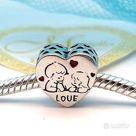 Charm argento 925 cuore Love Amore 