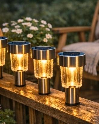 set luci solari 6 pezzi super economico 