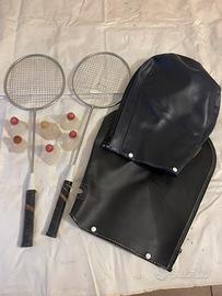 Racchette da badminton vintage + volani e custodie
