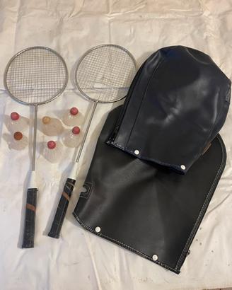 Racchette da badminton vintage + volani e custodie