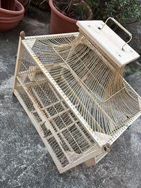 Gabbia in legno per volatili