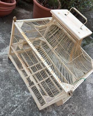 Gabbia in legno per volatili