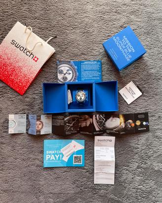 Swatch x Omega Mission To The Super Blu Moonphase