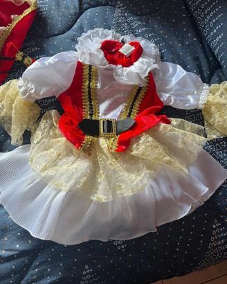 Costume Carnevale Piratina Bimba + acc. 12/18 Mesi