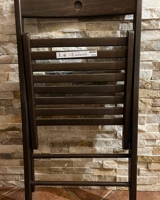 Sedie di legno pieghevoli Ikea