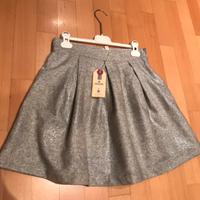 Gonna  da bambina grigio/argento  -  MANAI