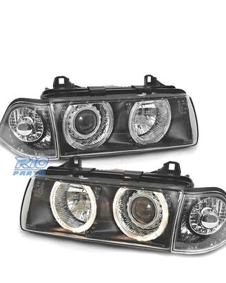 FARI BMW E36 COUPE CABRIO ANGEL EYES FONDO NERO