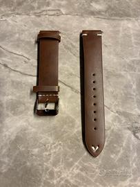 Cinturino in cuoio marrone 20mm