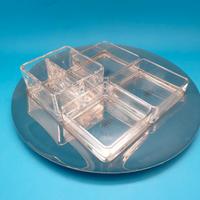 antipastiera in cristallo e acciaio gottinghen