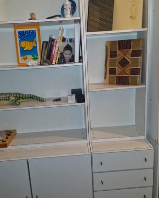  libreria L 4m x H 214 modulabile 