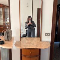 Mobile ingresso con specchio e mensola marmo