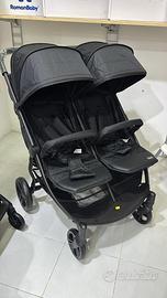 Passeggino gemellare pieghevole leggero