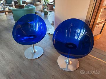 Kartell Eros blu poltrone