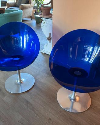 Kartell Eros blu poltrone