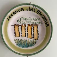 Piatto del Buon Ricordo con errore - dell'Amorosa