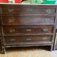 Cassettiera in legno antica - anni '20