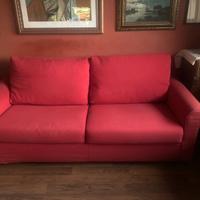 Divano letto con topper su misura