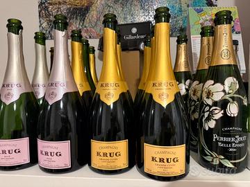 Bottiglie vuote champagne  krug