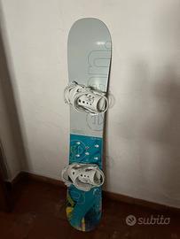 Snowboard Elan Leeloo 151 twin e attacchi Union
