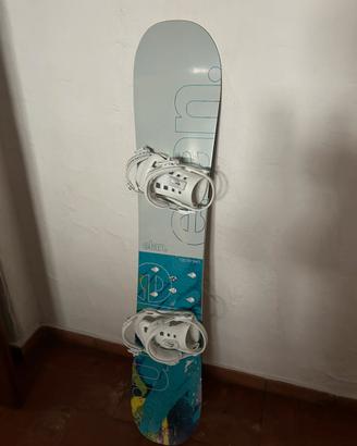 Snowboard Elan Leeloo 151 twin e attacchi Union