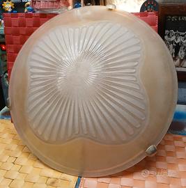 plafoniera vetro doppio 