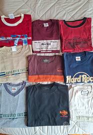 Lotto 9 T-shirt / magliette Hard Rock Cafe