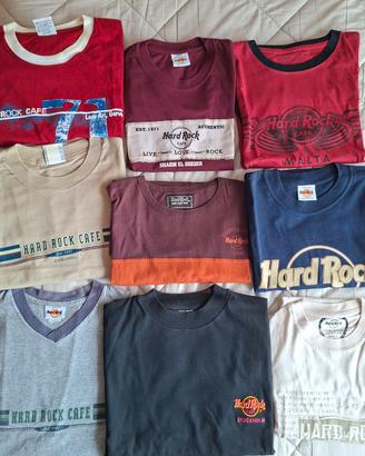 Lotto 9 T-shirt / magliette Hard Rock Cafe